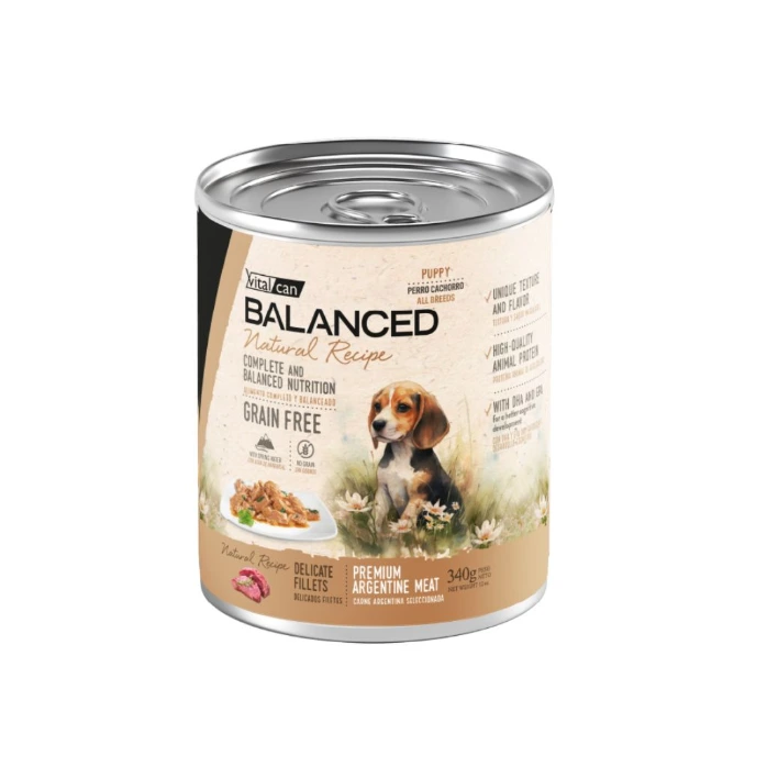 [Vit-1321521] Balanced Natural Recipe Filetes Carne Perro Cachorro