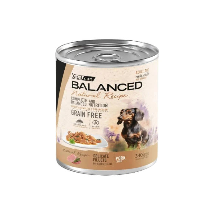 [Vit-1321331] Balanced Natural Recipe Filetes Cerdo Perro Adulto