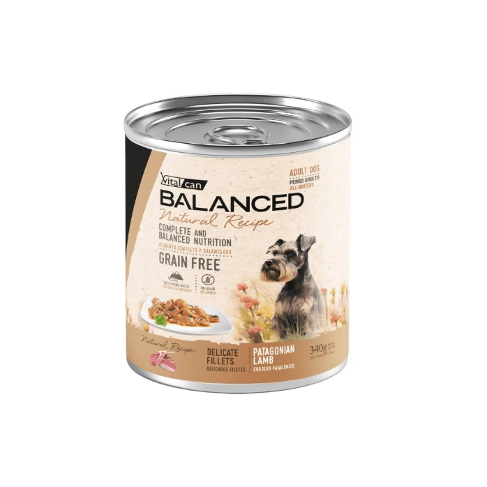 [Vit-1321301] Balanced Natural Recipe Filetes Cordero Perro Adulto