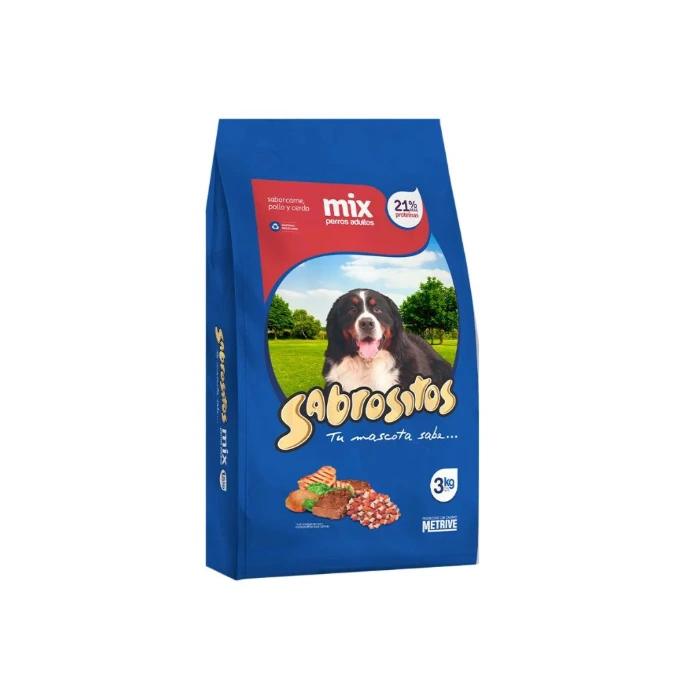 [mtv-36001] Sabrositos Alimento Perro Adulto Carne Pollo Cerdo (1,5 Kg)