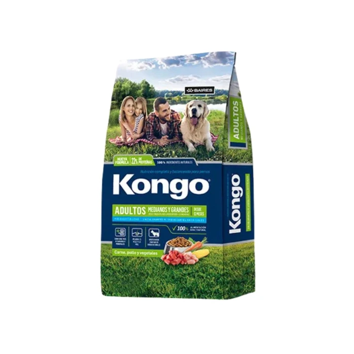 Kongo Natural Perro Adulto Mediano y Grande