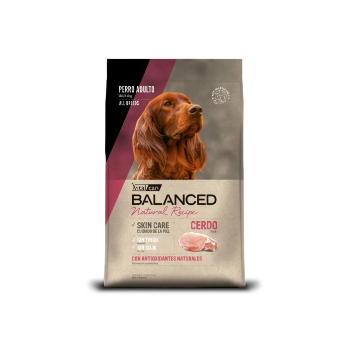 Balanced Natural Recipe Perro Cerdo