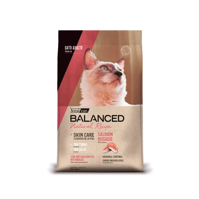 [Vit-2175401] Balanced Natural Recipe Gato Salmón Rosado (3 Kg)