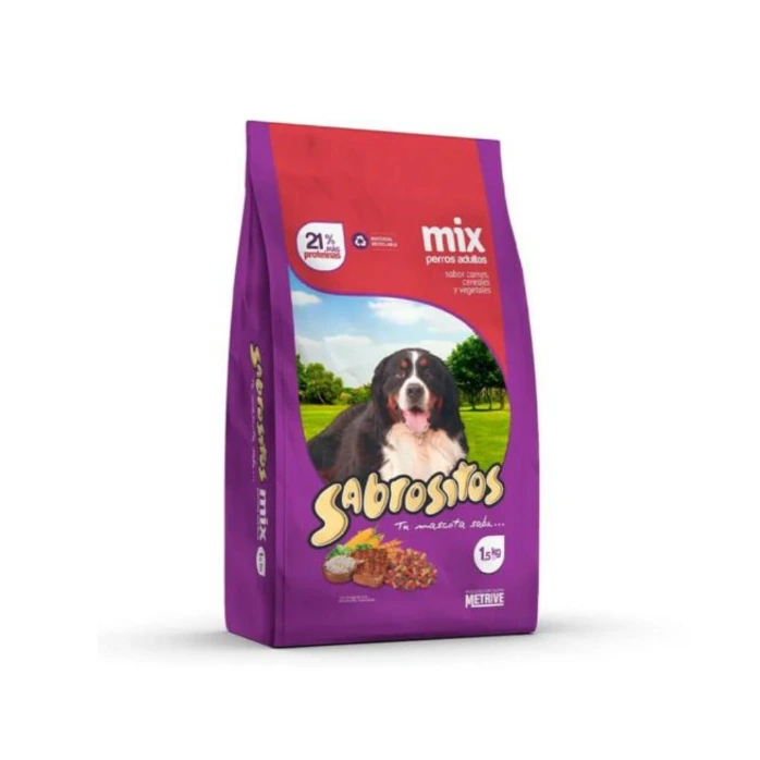 Sabrositos Alimento Para Perros Adulto (Carne, Cereal y Vegetales)