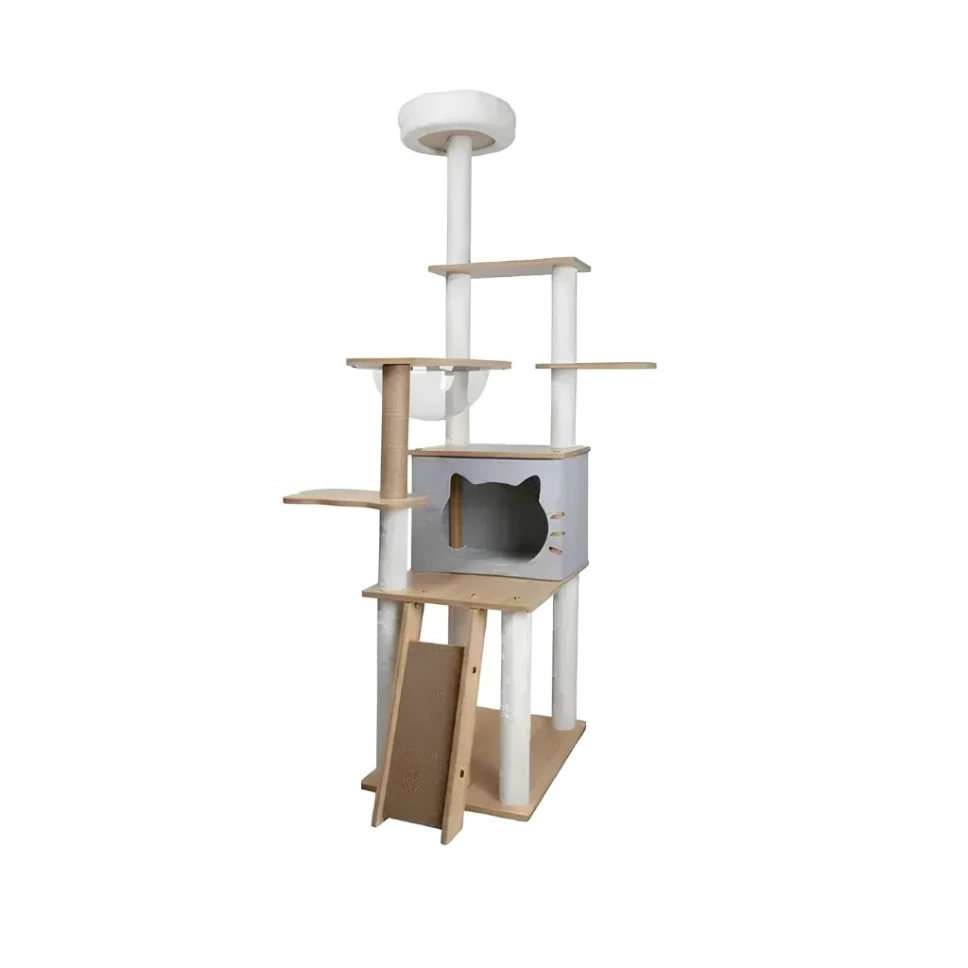 [Bp-11350] Arbol P/Gatos Premium De Madera 40*50*120