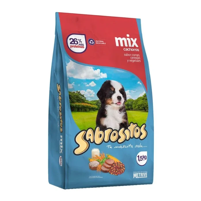 [Mtv-31901] Sabrositos Cachorro (Carne, Cereal y Vegetales) (1,5 Kg)
